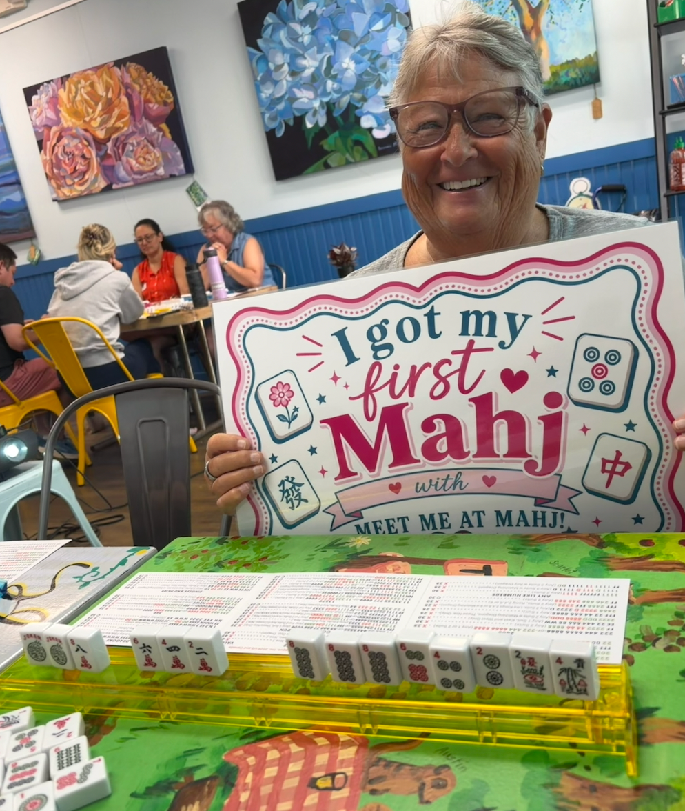Mahjong students featured with Anne W.'s testimonial