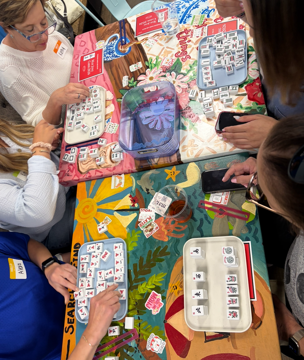 Mahjong students featured with Emily C.'s testimonial