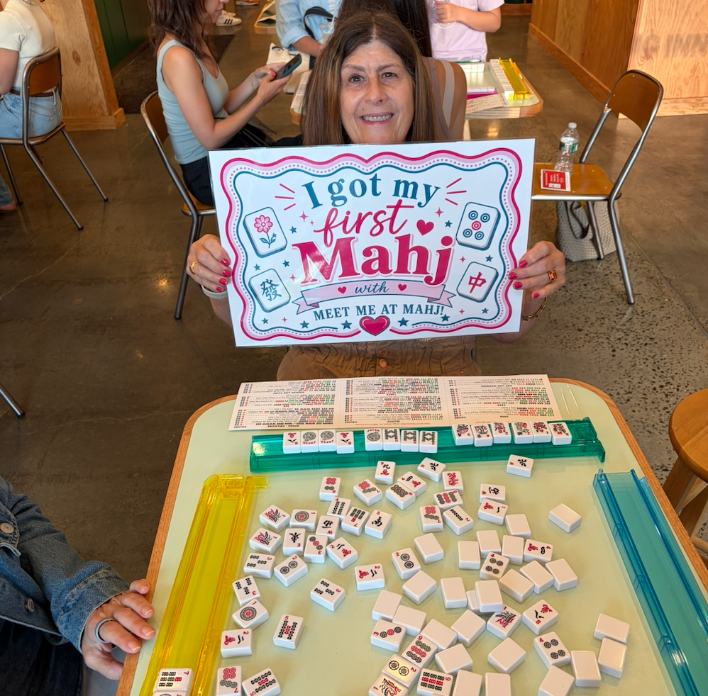 Mahjong students featured with Patti's testimonial